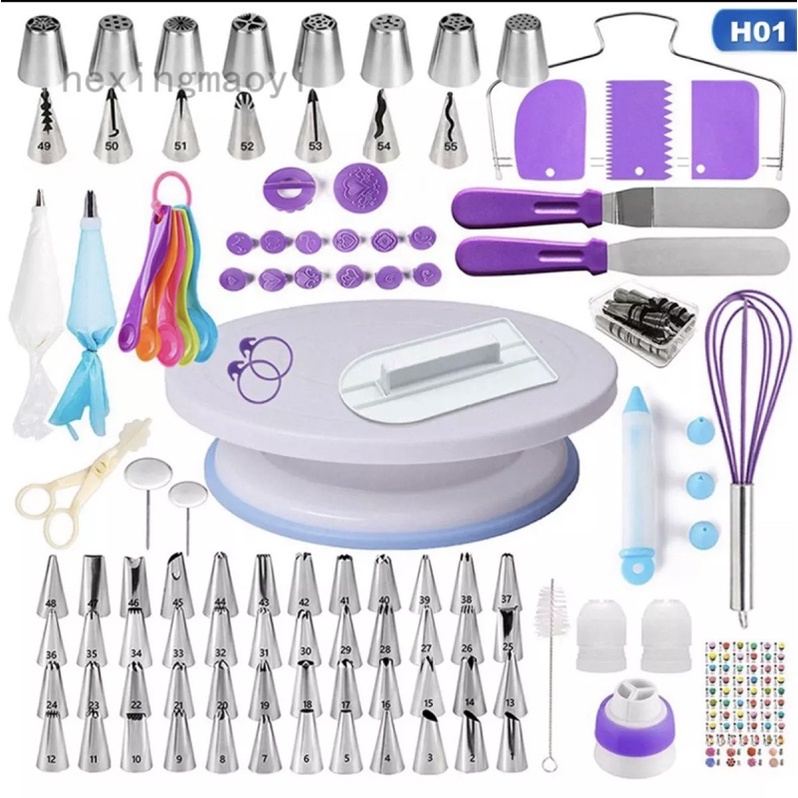 Dụng Cụ Làm Bánh Kem Sinh Nhật Combo 137 Chi Tiết Full Đồ Làm Bánh GATO Cao Cấp Cho Gia Đình Tiệm Bánh Chuyên Nghiệp