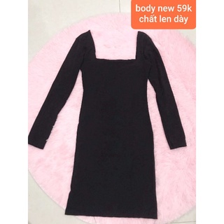 đầm body đen