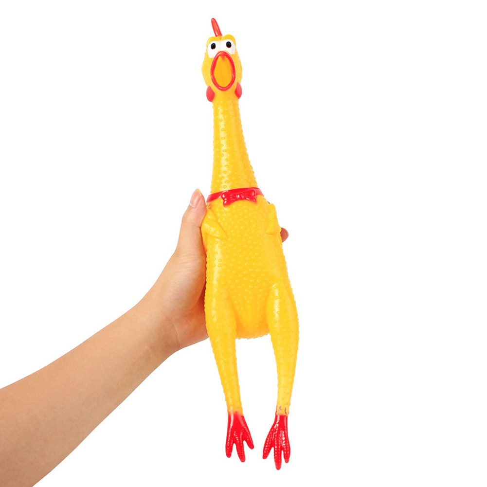 Đồ chơi 17cm gà màu vàng phát ra tiếng kêu ngộ nghĩnh