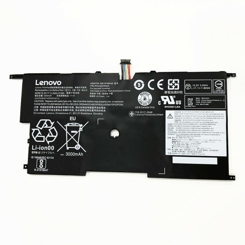 Pin Laptop Lenovo ThinkPad X1 Carbon Gen3 2015 Series 00HW003 00HW002 45N1700 45N1701 45N1702 45N1703