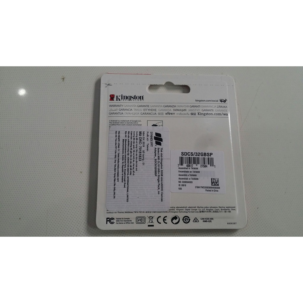 Thẻ nhớ micro sd kingston 32GB | BigBuy360 - bigbuy360.vn