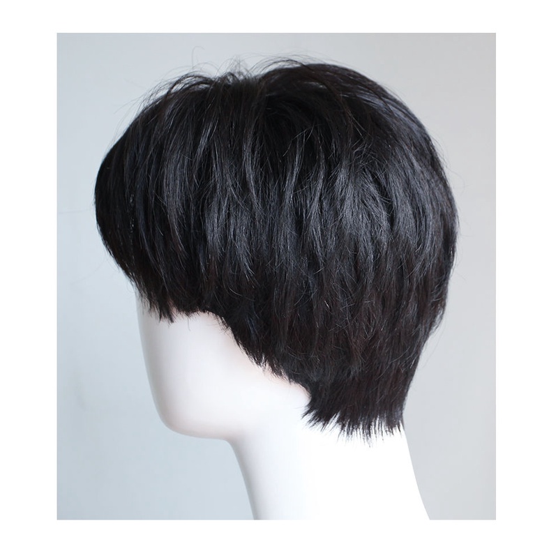 Mới Bộ Tóc Giả Ngắn Mái Ngang Thời Trang Cho Nam