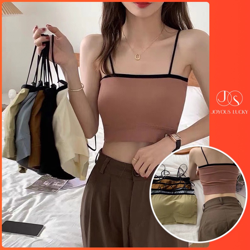 Áo lót hai dây không đường may thoáng khí dành cho nữ