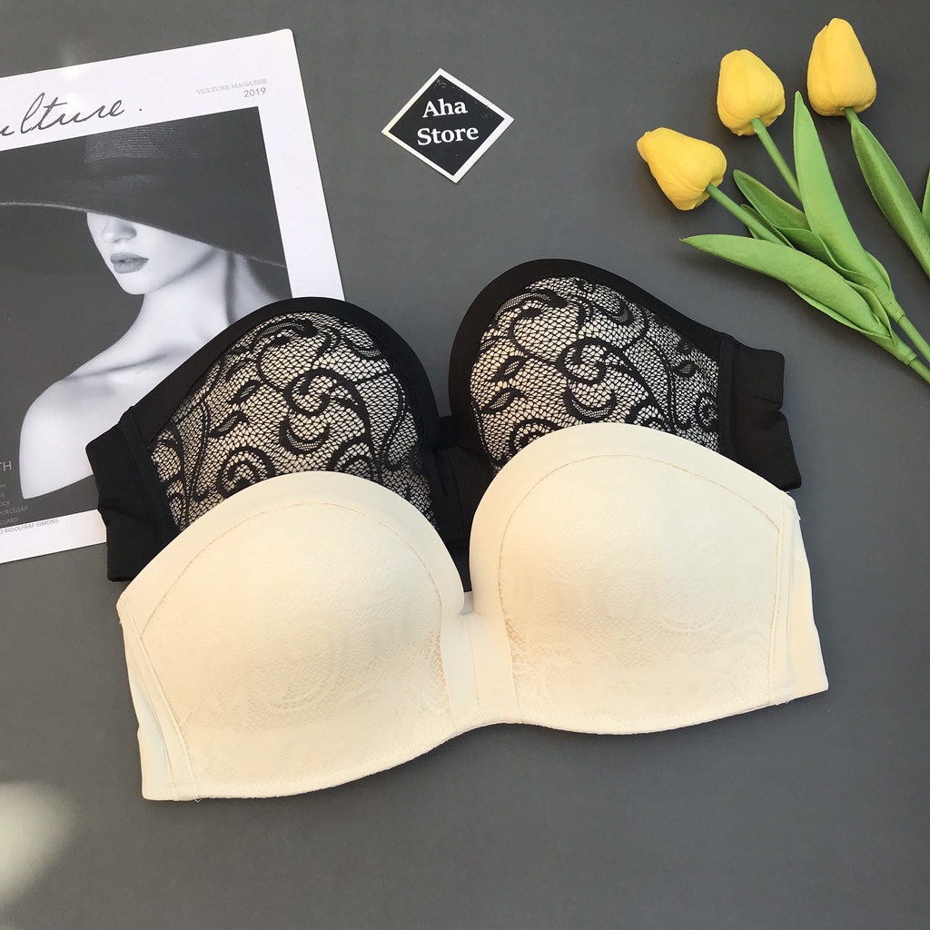 Áo Ngực Không Dây Phối Ren Đệm Mỏng Hình Bàn Tay Chống Tụt Yion Underwear AKD09