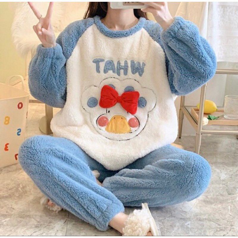 Bộ ngủ mùa đông thêu chuẩn mẫu | BigBuy360 - bigbuy360.vn