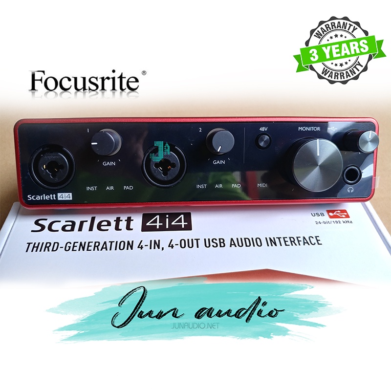 [HCM] Sound card thu âm Focusrite Scarlett 4i4 USB Audio Interface (3rd Gen)