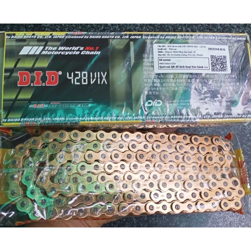 sên did vix vàng phốt cao su