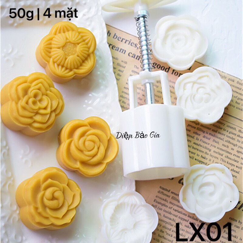 Khuôn trung thu 50g LX01