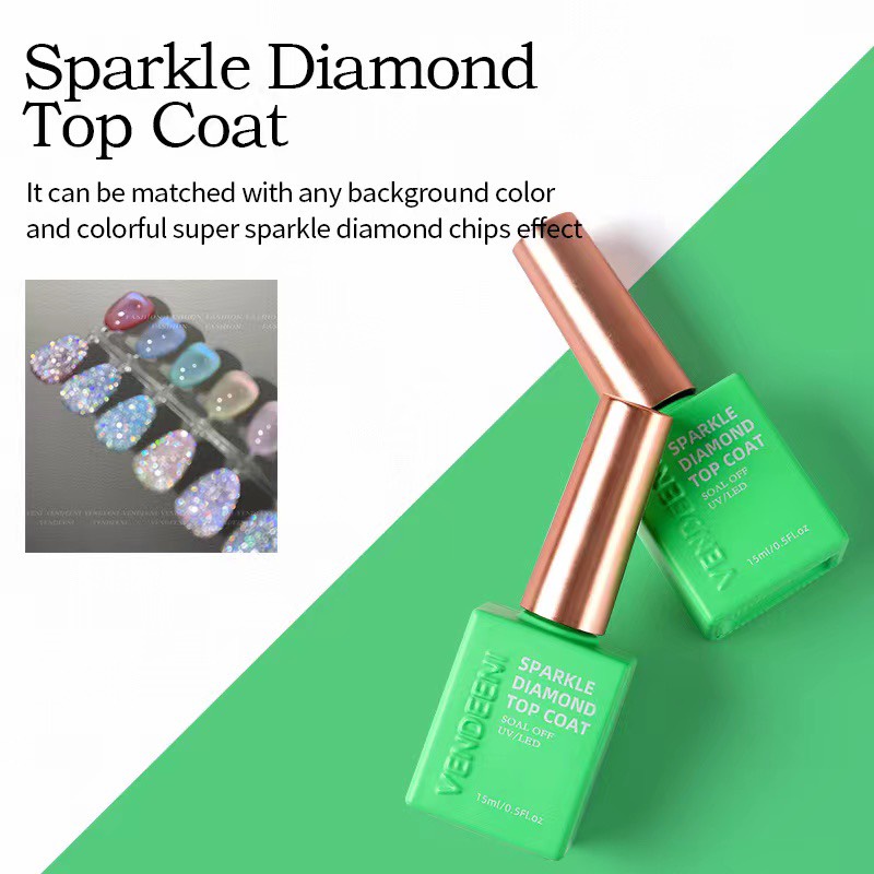 Sơn gel nhủ flash 7 màu Vendeenie 15ml  siêu sáng lấp lánh - Sushi nail mi