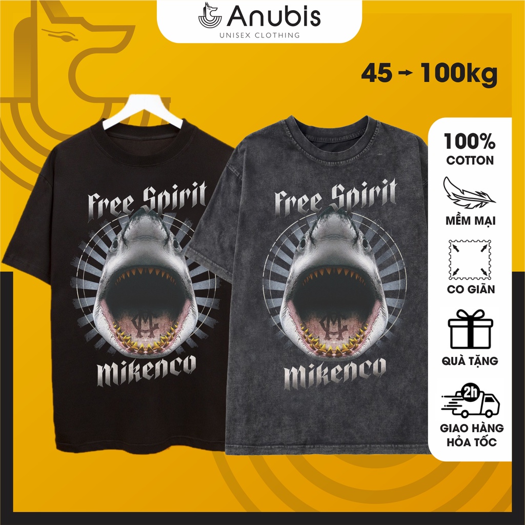 Áo Thun Wash Mi.Ken.Co Free Spirit | Anubis Store