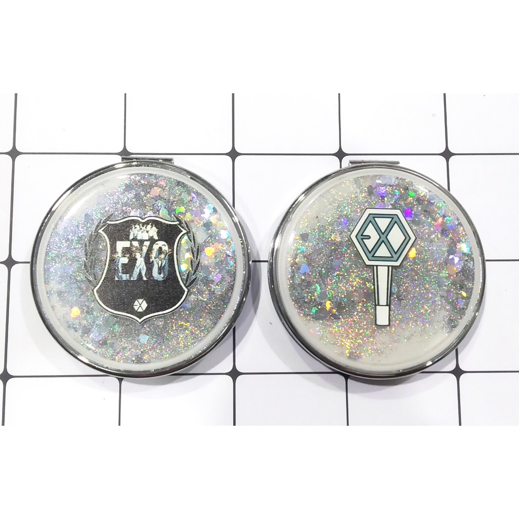 Gương nước chảy kim tuyến EXO in hình GNI11 gương 2 mặt