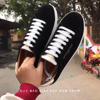 Giày thể thao nam đen givechy  (  giày buộc dây trẻ  cao cấp full hộp)