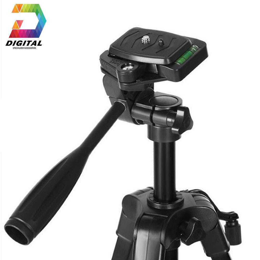 Gậy Tripod 3 Chân 3366 Cho Máy Ảnh, Điện Thoại Vật Liệu Hợp Kim Cao Cấp