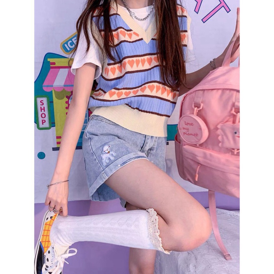 Áo Gile Len Nữ FreeSize, Gile Len Nữ ELISA Họa Tiết Dễ Thương Phong Cách Thời Trang Trẻ Trung Cao Cấp | BigBuy360 - bigbuy360.vn