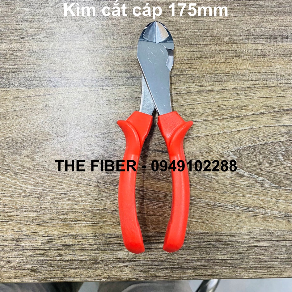 Kìm cắt cáp quang dây thép 175mm bằng thép cứng chống rỉ