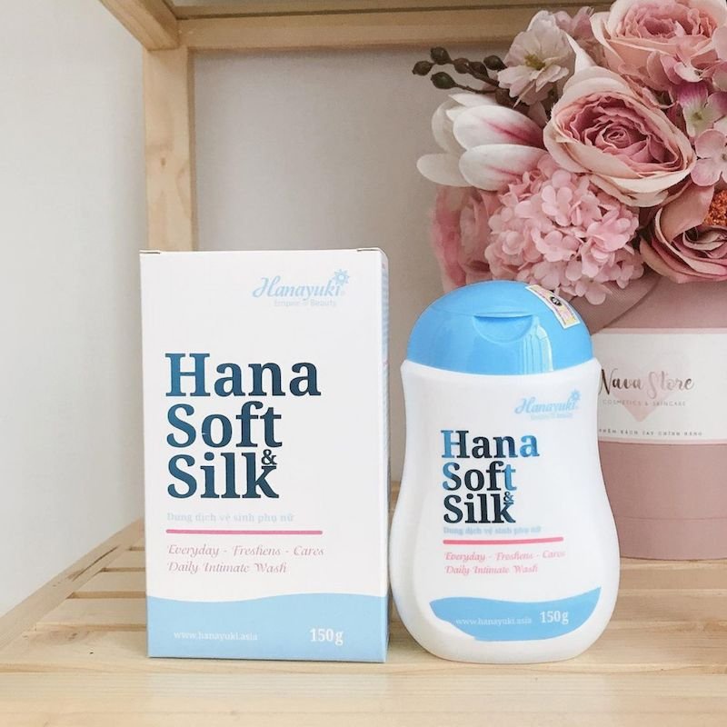 Dung Dịch Vệ Sinh Hana Soft Silk Se Khít Vùng Kín, Giảm Mùi, Khi Hư - Dung Dịch Vệ Sinh Hanayuki 150g