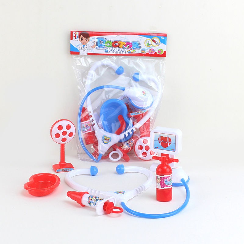 Mô phỏng bác sĩ nhỏ bộ đồ chơi hộp dụng cụ tiêm thuốc y tá cậu bé bệnh viện trẻ em nhà cô gái ống nghe