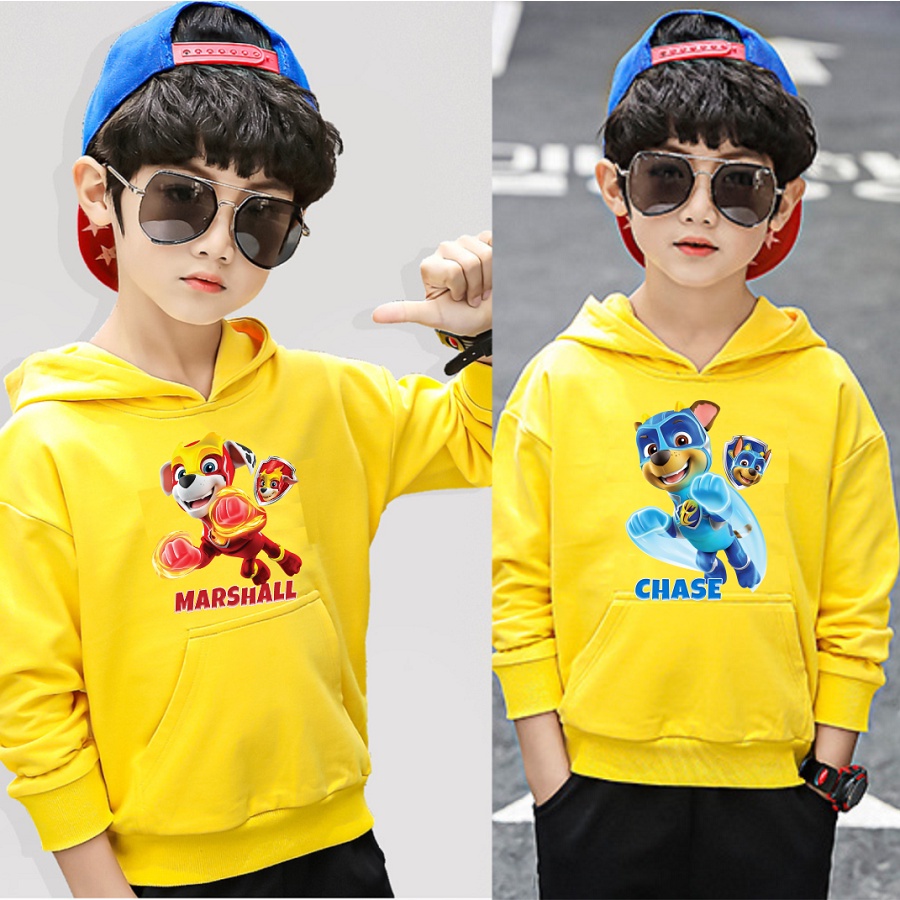 Áo khoác paw patrol áo hoodie đội chó cứu hộ màu vàng đủ size cho bé trai bé gái