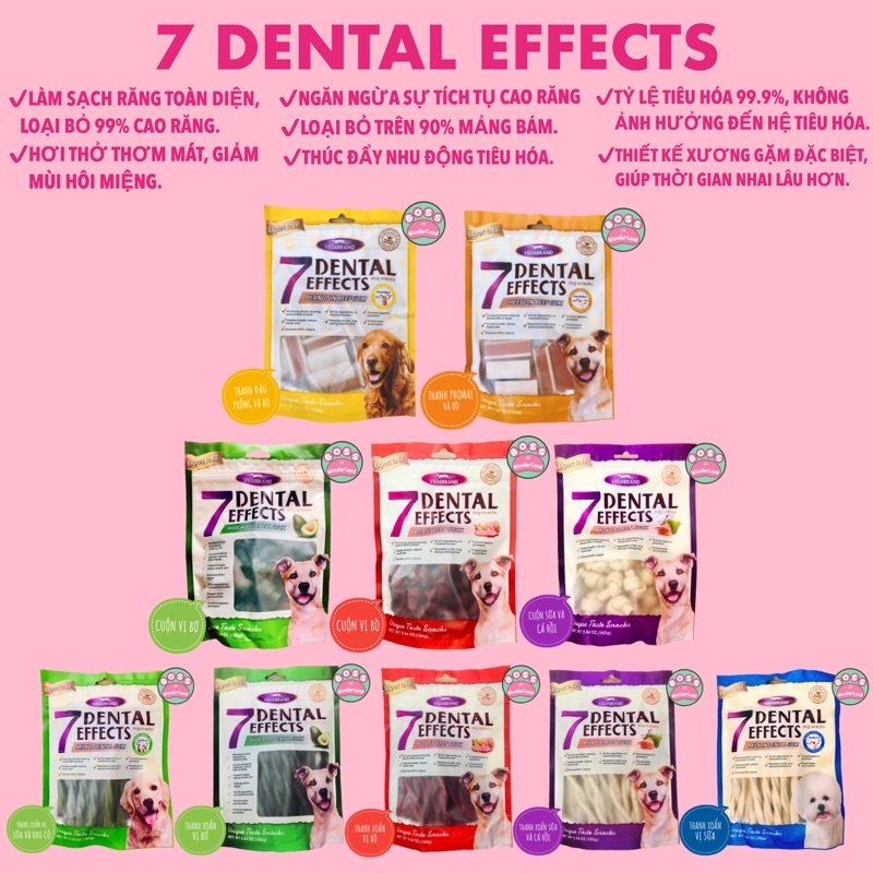 XƯƠNG GẶM SẠCH RĂNG 7 DENTAL EFFECTS