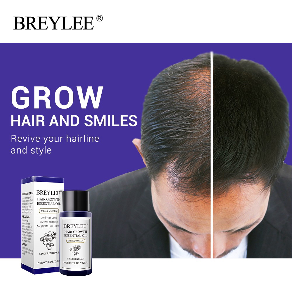 Set 2 Chai Tinh Dầu BREYLEE Kích Thích Mọc Tóc 20ml | BigBuy360 - bigbuy360.vn