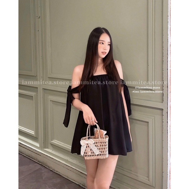 Áo trễ vai bèo tay phồng rộng dễ thương alohashop91