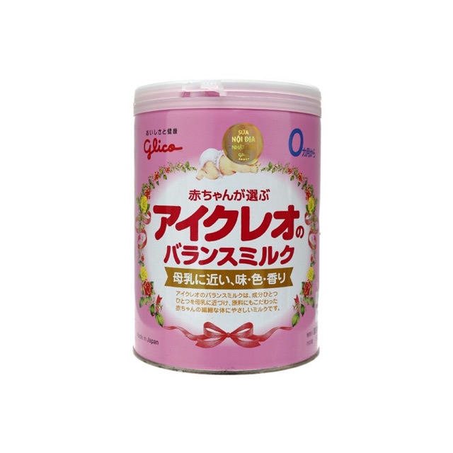 [ Chính Hãng ] Sữa bột Glico Icreo số 0 800g