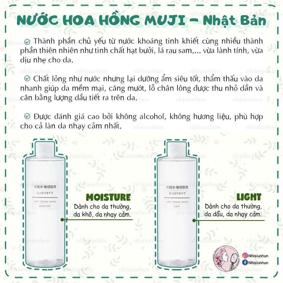 Nước Cân Bằng Da Muji Light Toning Water