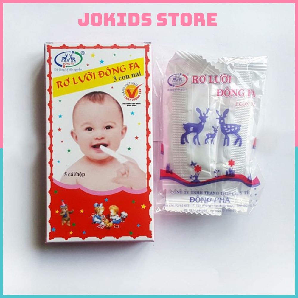 [COMBO 50 CÁI] Gạc Rơ Lưỡi Đông Fa, Mềm Mại An Toàn Cho Bé - Jokids Store