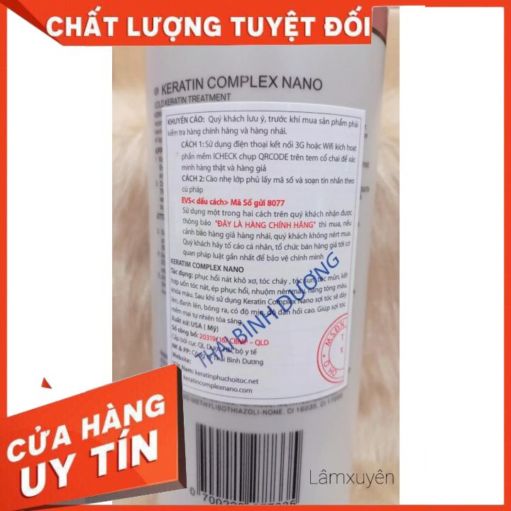 Keratin Complex Nano thủy phân (chai chiết 50 ml )