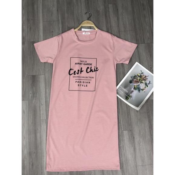 Váy suông Đầm suông Chất cotton CEST CHIC from rộng dáng dài