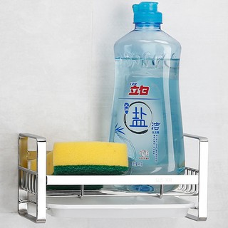 [100% INOX 304] KỆ ĐỂ RẺ RỬA BÁT, CHAI NƯỚC RỬA BÁT CÓ THỂ ĐẶT BÀN HOẶC DÁN TƯỜNG