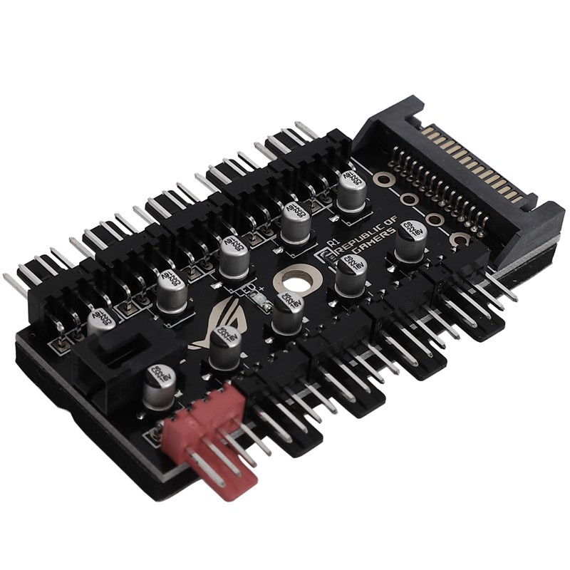 Motherboard 4-Pin PWM Hub FAN HUB Computer Temperature Control Speed Control Panel Chassis 4Pin Fan Extension Cable