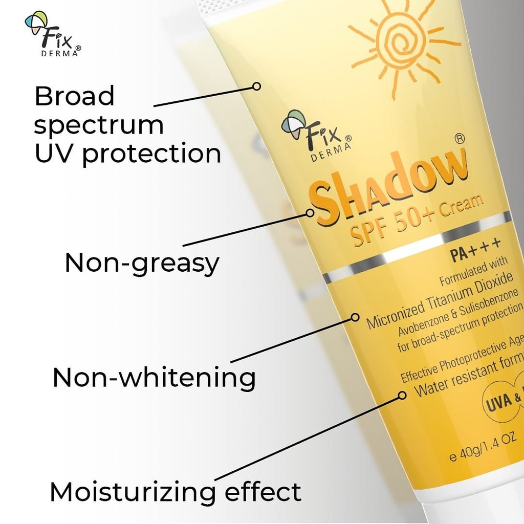 Kem Chống Nắng, Dưỡng Ẩm Da Fixderma Shadow SPF 50+ Cream