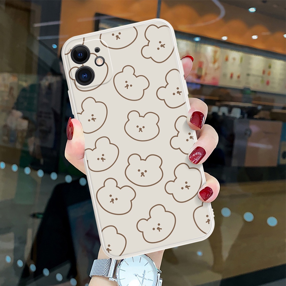Ốp Điện Thoại Mềm Hình Gấu Trắng Đen Cho Tecno Spark 6 GO 6 Air Spark 7 PRO Camon 17 PRO 17P Infinix HOT 10 9 PLAY 10S 11S NOTE 11 10 PRO SMART 4 5