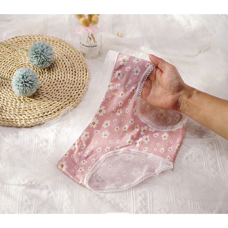 Mã CT56 Quần lót nữ cỡ lớn cotton XL, XXL cho 60kg đến 80kg Cạp vừa