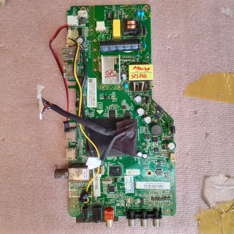bo mạch tivi Asanzo 32AS100 main wifi rời ,bo xử lý,khiển,main chính,chủ