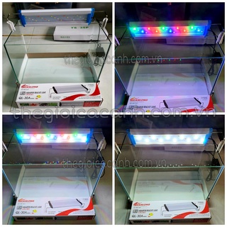 Led máng đổi màu Quanlong WRGB nhiều kích thước cho hồ cá