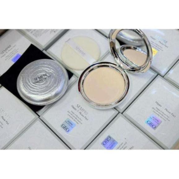 [CHÍNH HÃNG] [SIÊU HOT] Phấn Phủ Geo trắng Sempre Happy & Please Pact siêu mịn (22g) | BigBuy360 - bigbuy360.vn