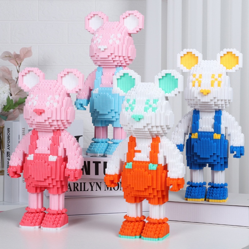 Bộ Đồ Chơi Lắp Ráp Hình Chú Gấu Xinh Xắn Dành Cho Bé