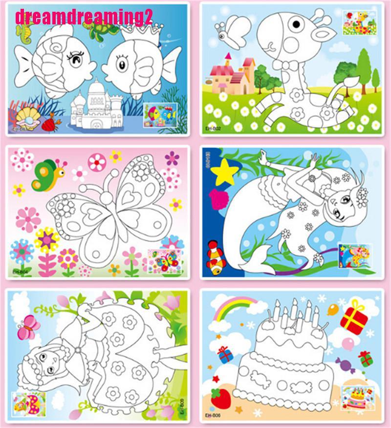 Bộ Tranh Đính Đá 5 Hình Động Vật Dễ Thương Độc Đáo