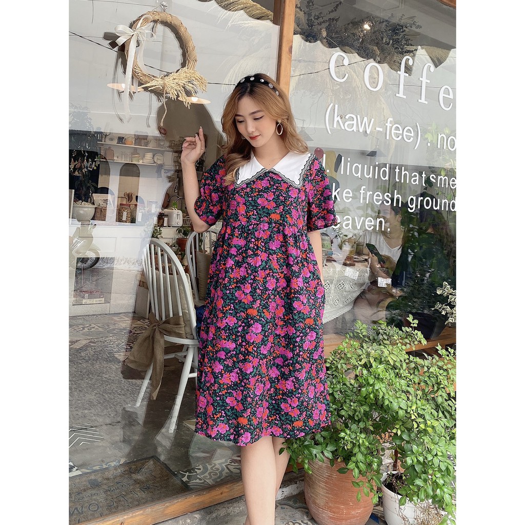 Đầm suông đính cườm sang chảnh.