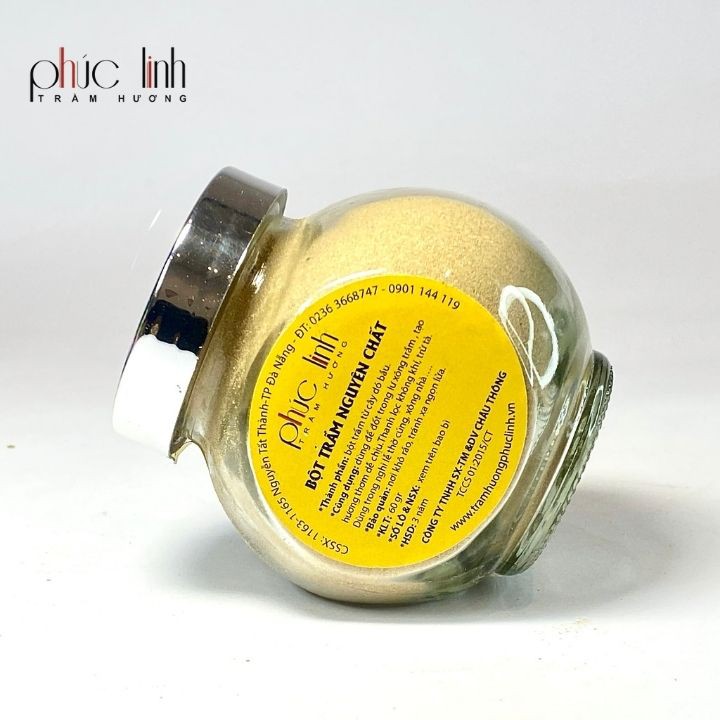 Bột Trầm Hương Xông Nhà Cao Cấp PHÚC LINH Loại Đặc Biệt 60Gr - Bột Nguyên Chất