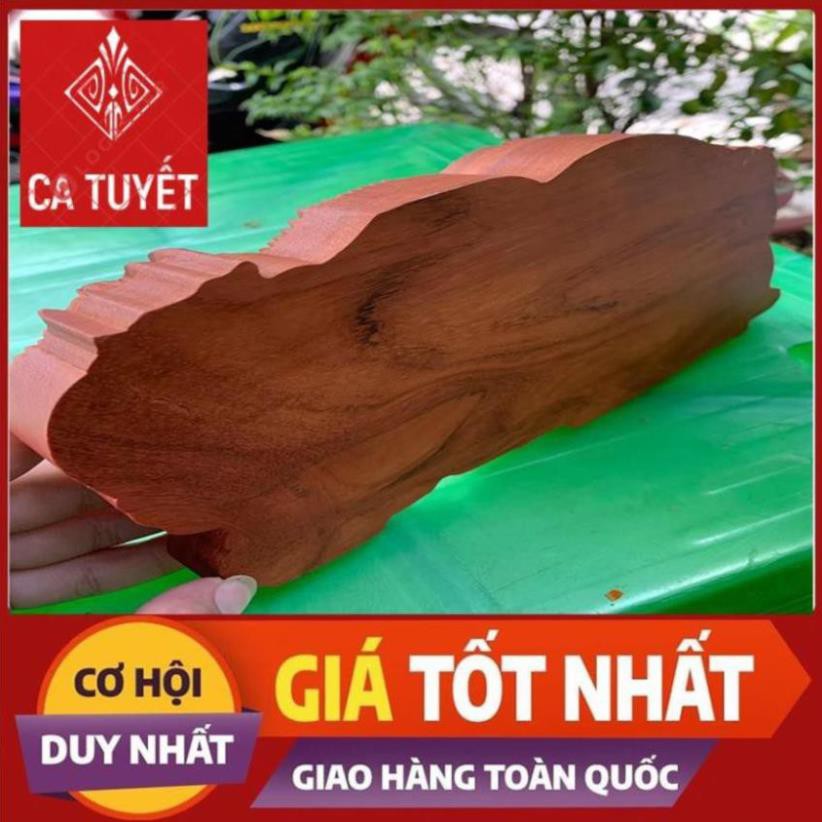 Gạt Tàn Thuốc Dài Hình Vuông Bằng Gỗ Hương Trạm Khắc Tinh Xảo