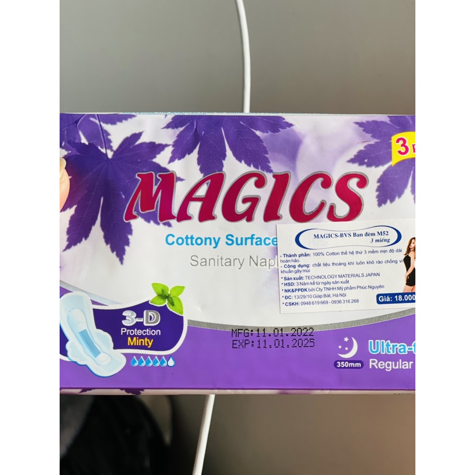 Băng vệ sinh magics dùng ban đêm 35cm - xuất sứ Nhật Bản