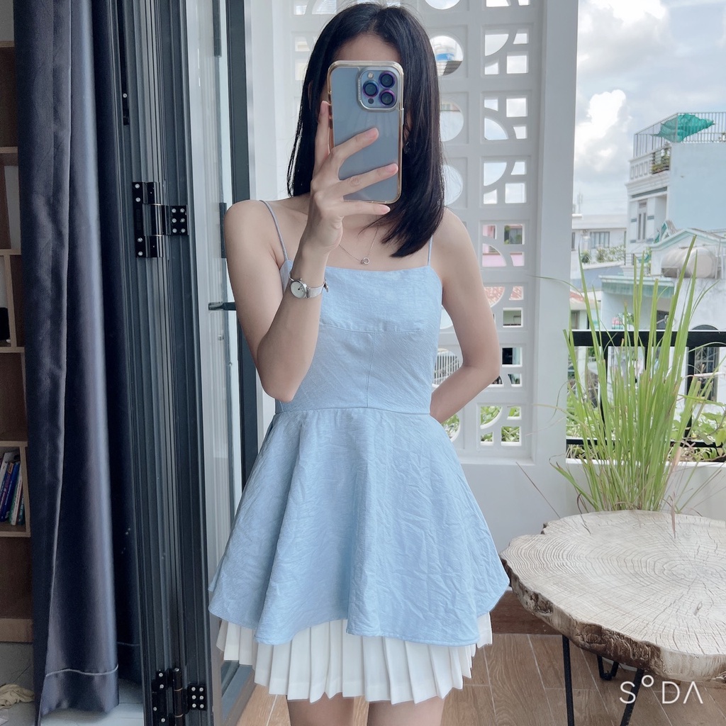 Áo 2s peplum bo eo dáng xòe