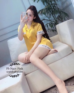 BÁN SỈ BỘ LỤA ĐÙI PHỐI CHỮ CHO NỮ