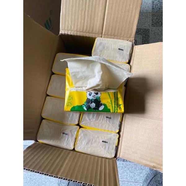 Thùng 30 gói giấy rút Than tre Kimboo 100% hàng nội địa