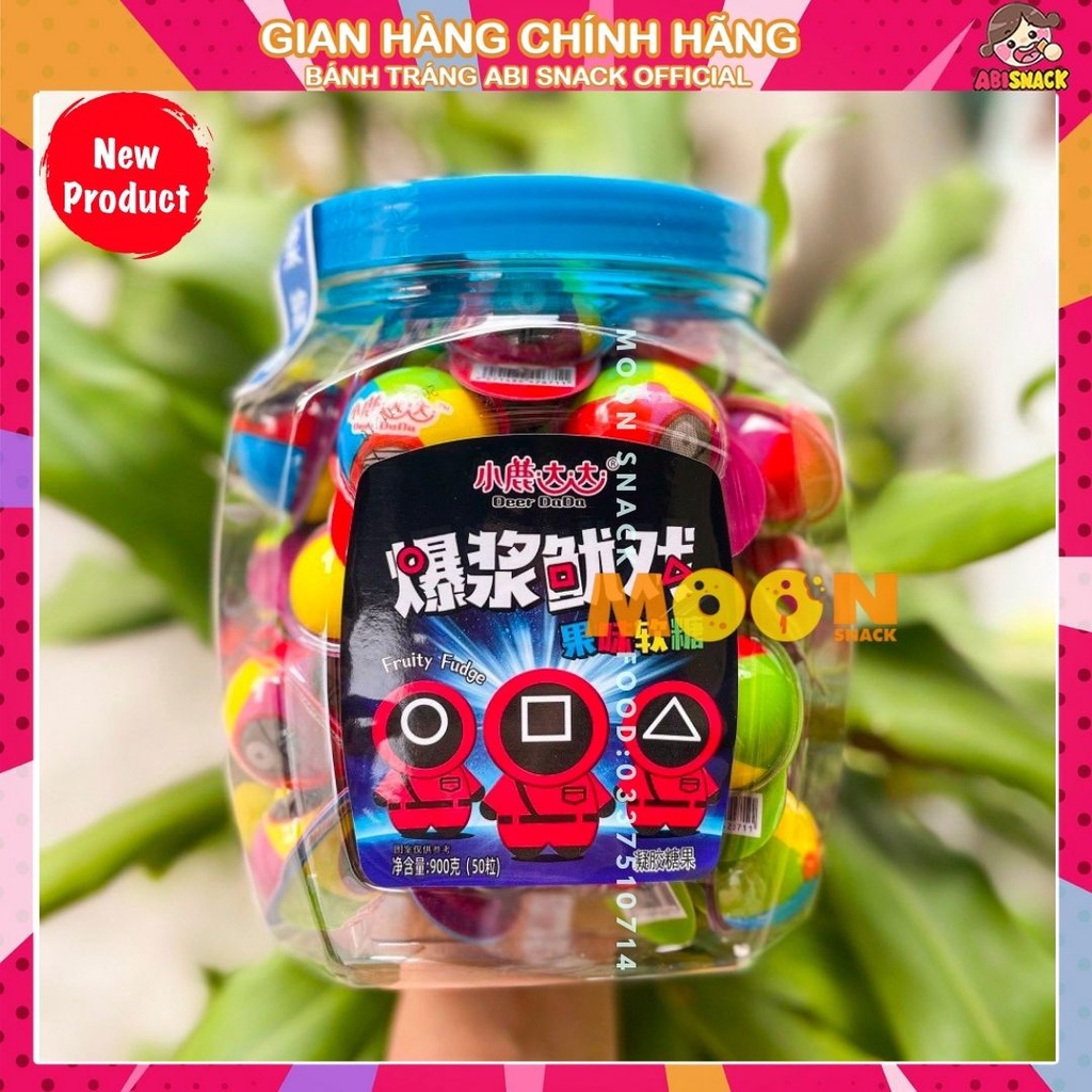 Thạch rau câu kẹo dẻo Squid game/con mắt/quả đào/hành tinh/có nhân mứt loại ngon-Eye Candy Funny Castle HongKong