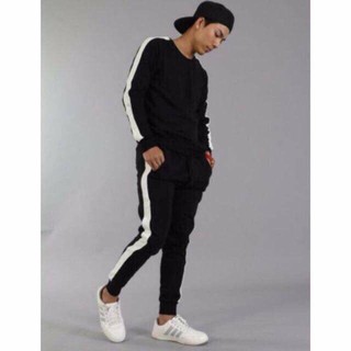 Bộ nỉ nam thể thao phối tay phối quần .