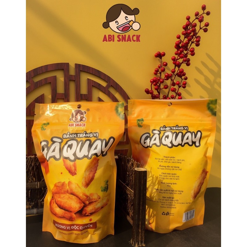 Bánh Tráng Vị Gà Quay 80g - ABI SNACK - MV 8938535248142